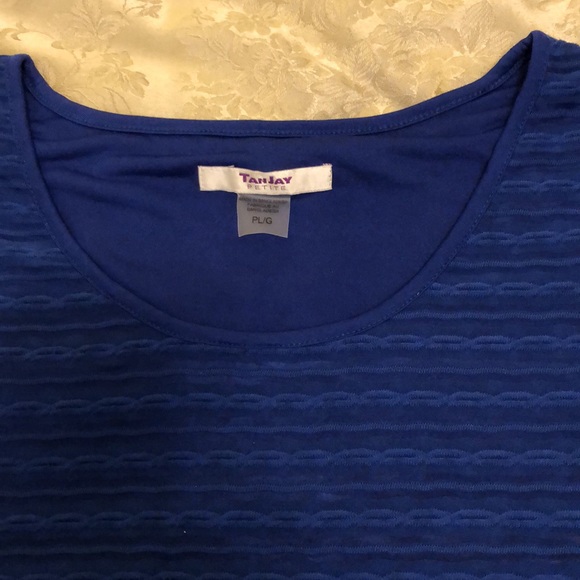 TANJAY PETITE LARGE COBALTBLUE SLEEVELESS FULLY LINED POLYESTER/SPANDEX #028 - Picture 8 of 10